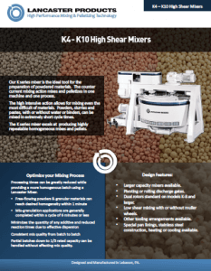 K4-K10 High Shear Mixers