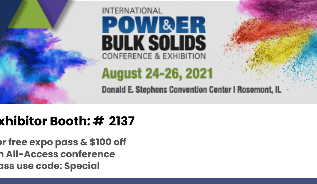 Join Lancaster Products at the International Powder & Bulk Solids Conference & Exhibition